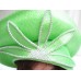 ANN MARIE..LIME GREEN..STRAW..CHURCH..HAT..w RHINESTONES  eb-75885608